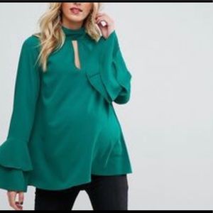 ASOS maternity long sleeve blouse